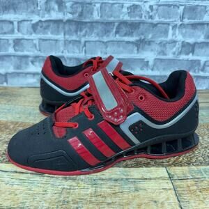 Adidas Adipower Black Red Weightlifting Shoes M21865 Mens Size 6 Rare